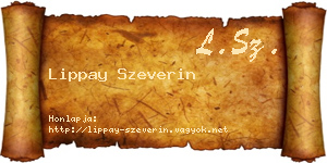 Lippay Szeverin névjegykártya